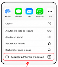 Menu iOS